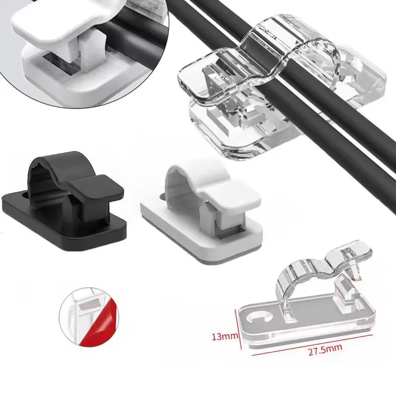 Cable Organizer - Self Adhesive Cable Clips Cord Management