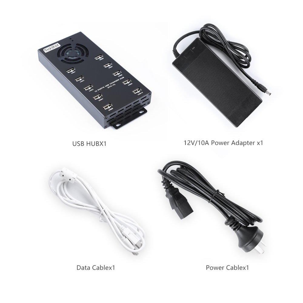 10 Port Fast Charging USB Hub  - Usb Hub recension och pris