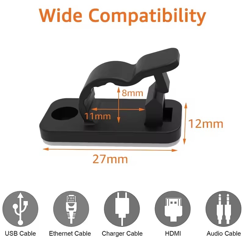 Self Adhesive Cable Clips Cord - Cable Organizer recension och pris