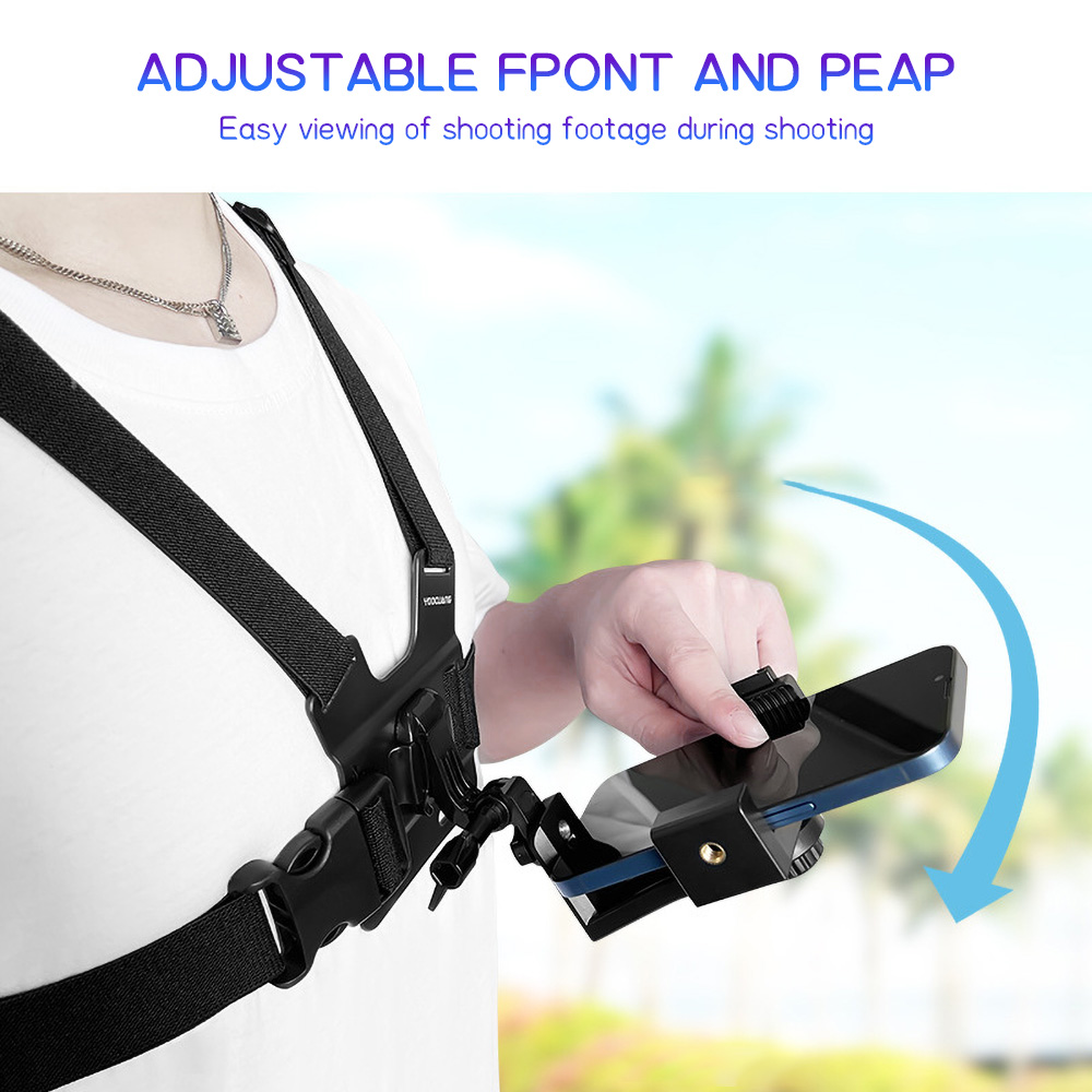 Chest Mount Phone Strap Holder - Cable Organizer recension och pris