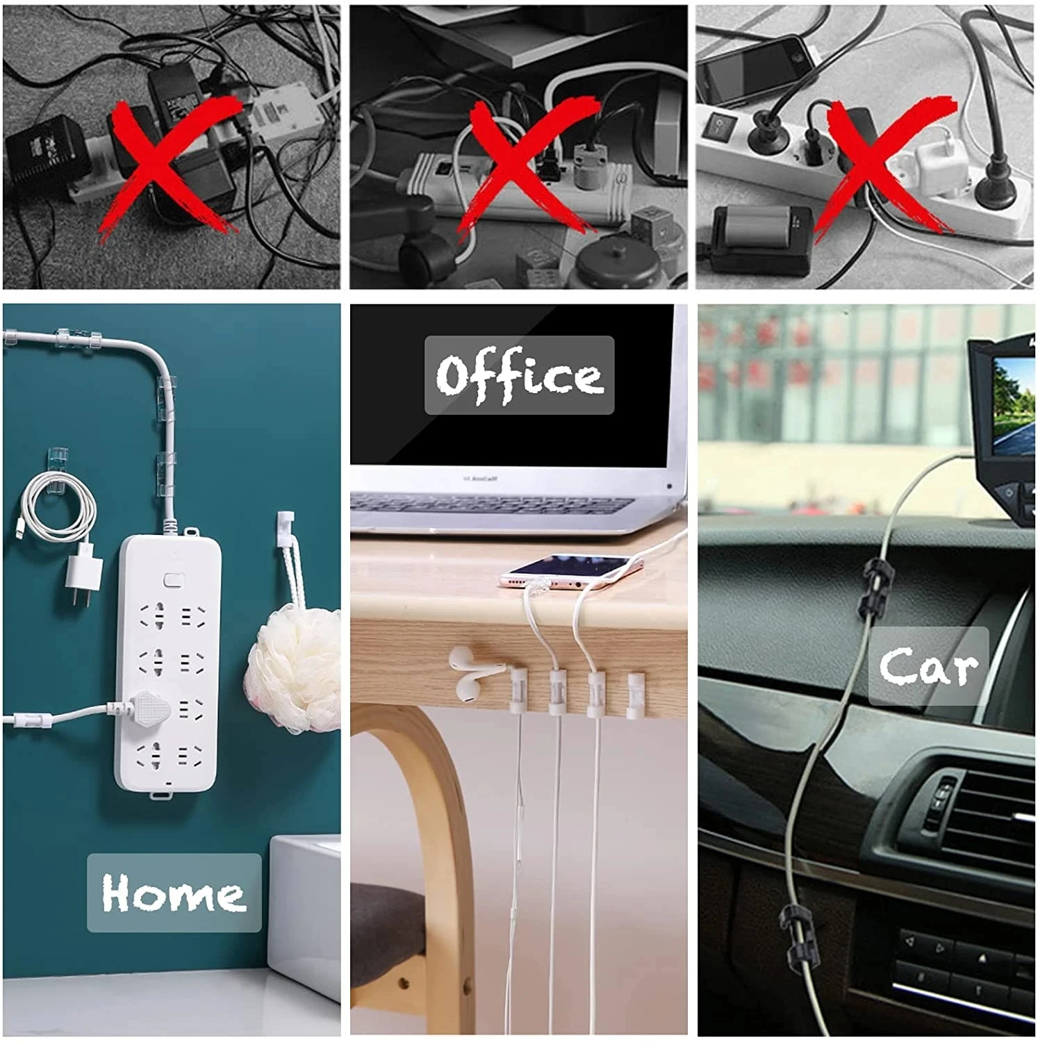 Cable Clips Organizer Drop Wir - Cable Organizer recension och pris